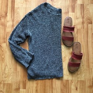 Eileen Fisher Crochet Open Knit Sweater